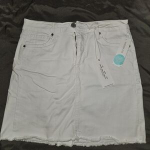 STITCH FIX White Denim Skirt